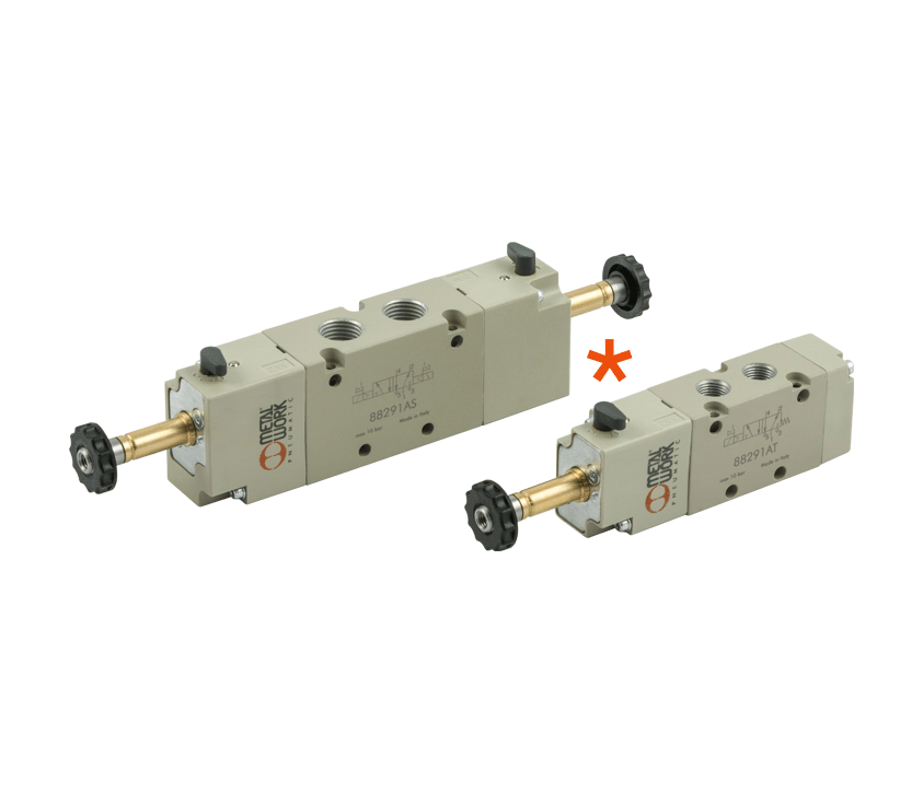 Custom range widening: Solenoid Valves Series 70 with hand lever operator
